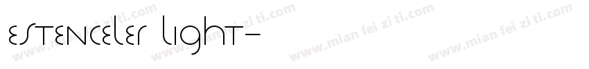 Estenceler Light字体转换